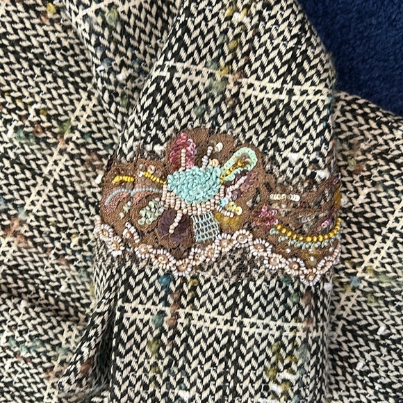 Paule Vasseur Embroidered Blazer US Size 8 - Picture 5 of 8